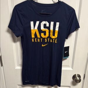 NWT Nike Dri - fit  men’s KSU Kent state short sleeve shirt size small .